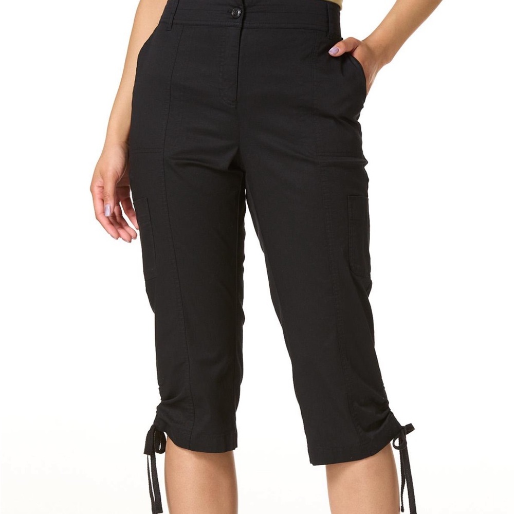 CATO Women’s drawstring hem Capri Pants